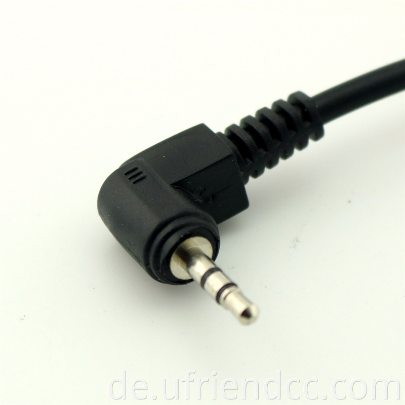 Männlicher bis männlicher rechter Winkel 90 Grad 3,5 mm Hilfsmono Audio DC Jack Aux Stereokabel